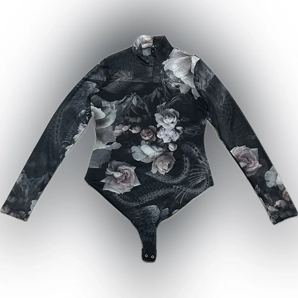 ALL SAINTS Elia Iris Micro-Mesh Bodysuit - Picture 6 of 16